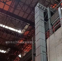 垂直大傾角膠帶輸送機客戶現場實圖